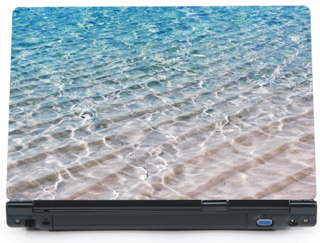 Morze ocean brzeg - naklejka na laptopa lapka lapa - ED811
