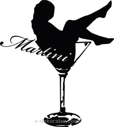 Kobieta w kieliszku Martini - kod ED189
