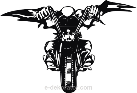 Ghost rider - maczeta - naklejka scienna - szablon malarski - kod ED449