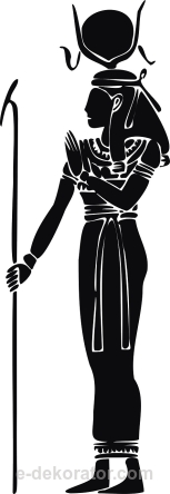 Kapłanka egipska - żona faraona - egipcjanka - naklejka scienna - szablon malarski - kod ED345
