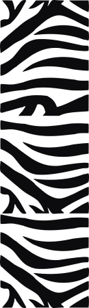 Zebra pas - naklejka scienna - szablon malarski - kod ED440
