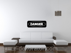 Danger - czarno-biały