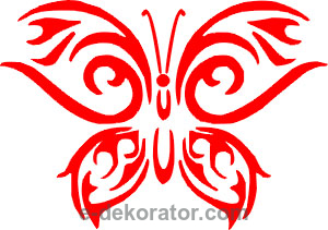 Motyl tribal - kod ED304