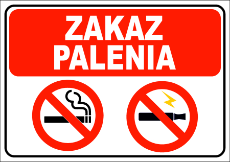 Tabliczka - ZAKAZ PALENIA 