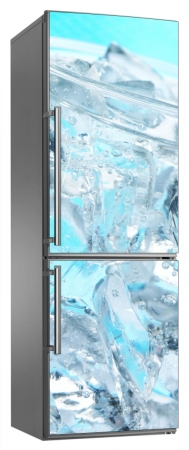 Woda z lodem drink - naklejka na lodówkę - kod ED682