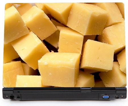 Kostki sera - ser - naklejka na laptopa lapka - kod ED686