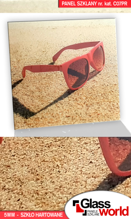 Okulary w piasku  - panel szklany 3 rozmiary nr kat. CO7PR