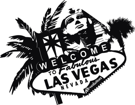 Welcome to Las Vegas - naklejka scienna - szablon malarski - kod ED427