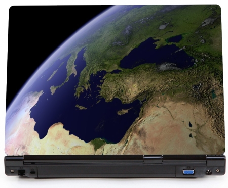 Ziemia planeta - naklejka na laptopa lapka  - kod ED667