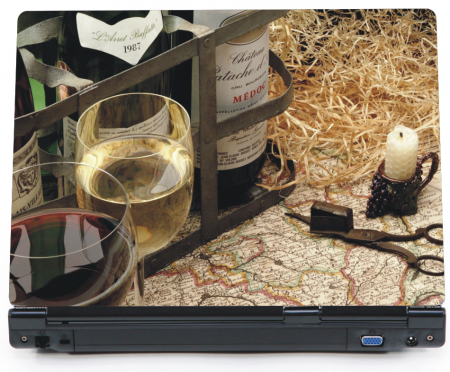 Piwniczka z winem - naklejka na laptopa lapka - ED780