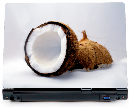 Kokosowe marzenie - naklejka na laptopa - kod ED577
