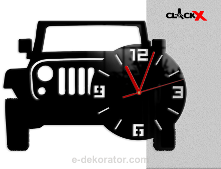 Zegar ścienny OffRoad J E E P Motoryzacyjny 43x32 cm