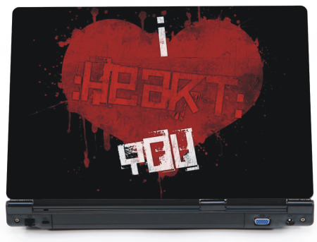 Heart - naklejka na laptopa lapka - ED796