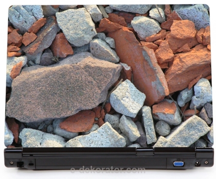Kamienie gruz - naklejka na laptopa lapka - kod ED605