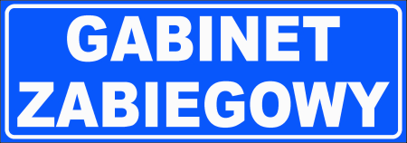 Tabliczka - GABINET ZABIEGOWY 