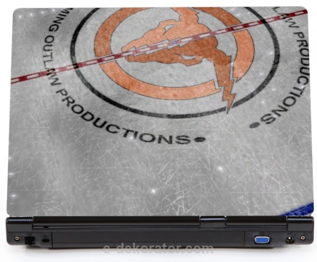 Lodowisko tafla lodu - naklejka na laptopa lapka - kod ED620