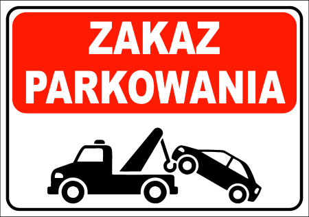 Tabliczka - ZAKAZ PARKOWANIA