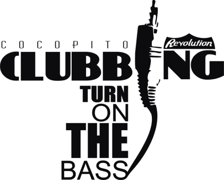 Clubing turn of the bass - naklejka scienna - szablon malarski - kod ED421