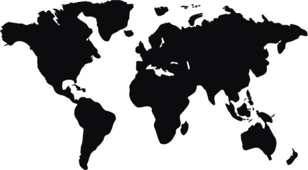 Mapa Świata - World map - kod ED37