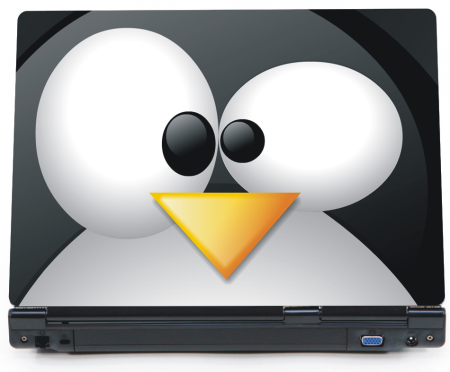 Pingwinie oczy - naklejka na laptopa lapka - ED727
