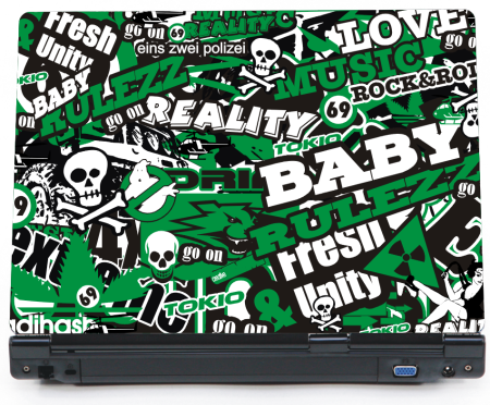 Baby rulezz - naklejka Bomb-stick na laptopa lapka lapa - ED731