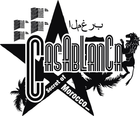 Casablanca - cocopito - naklejka sciennz - szablon malarski - kod ED420