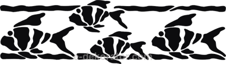 Karpie wigilijne - rybki - naklejka scienna - szablon malarski - kod ED398