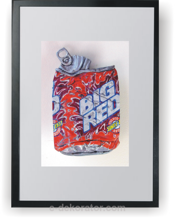 Big Red Ice Water - Plakat A3 w ramce