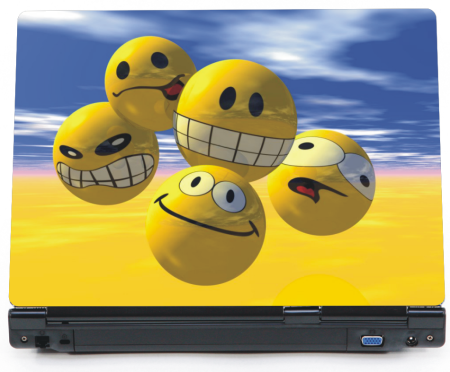 Minki - uśmiechnij się - naklejka na laptopa lapka - ED691