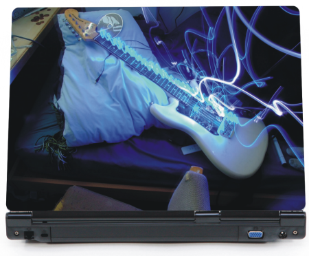 Elektryczna  gitara - naklejka na laptopa lapka - ED700