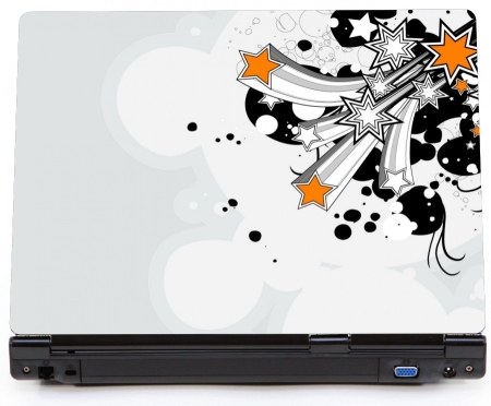 Gwiazdy grafitii - naklejka na laptopa lapka  - kod ED666