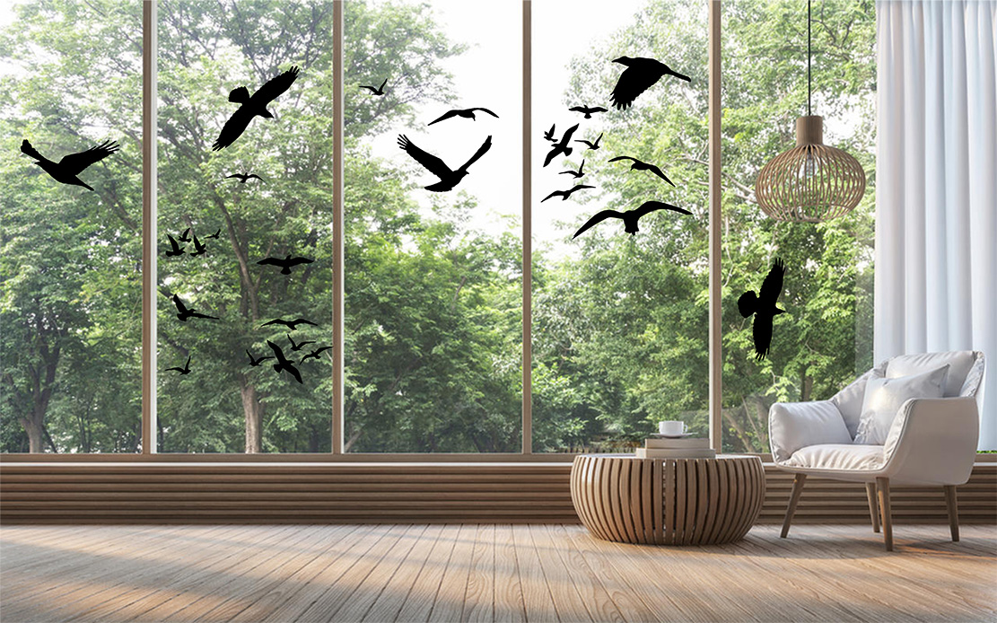 ptaki odstraszające naklejki na okno 2